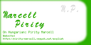 marcell pirity business card